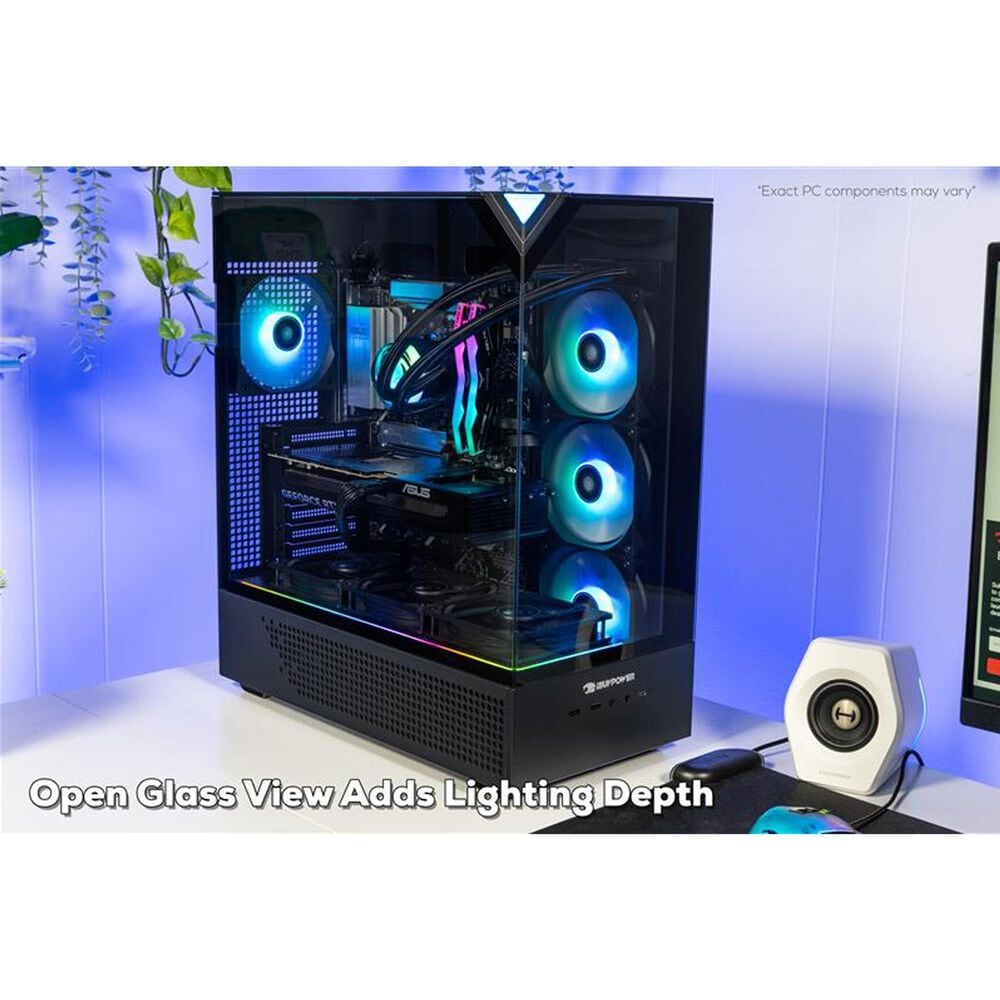 iBUYPOWER Element 9 Gaming Desktop PC | Intel Core Ultra 5 225F - 16GB RAM - NVIDIA GeForce RTX 5060Ti Graphics - 1TB SSD in Black, , large