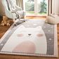 Safavieh Carousel CRK134 3"3" x 5"3" Pink and Grey Kids Area Rug, , large