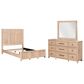 Belle Furnishings Proximity Place 3-Piece Queen Panel Bedroom Set in Barley Buff, , large