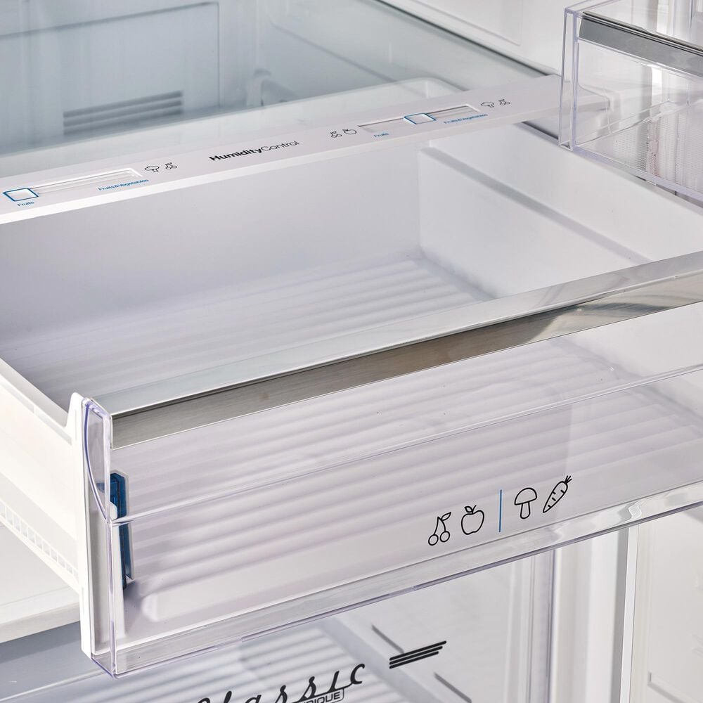Unique Appliances Classic Retro 17 Cu. Ft Bottom Mount Refrigerator in Marshmallow White, , large