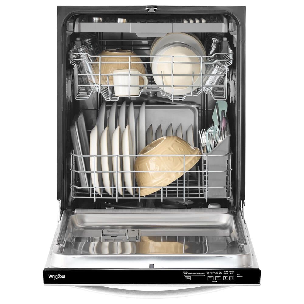 Whirlpool 24" Top Control Built-In Dishwasher with Adjustable 2nd Rack in Fingerprint Resistant Stainless Steel, , large