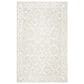 Safavieh Micro-Loop MLP507F 6" x 9" Light Grey and Ivory Area Rug, , large