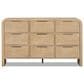 Furniture of America Hayes 9-Drawer Dresser in Natural, , large