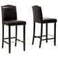 Baxton Studio Libra Bar Stool in Dark Brown (Set of 2), , large