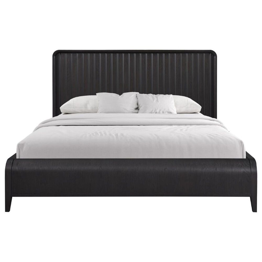 Sterling Timber Elure Queen Waterfall Panel Bed in Peppercorn, , large