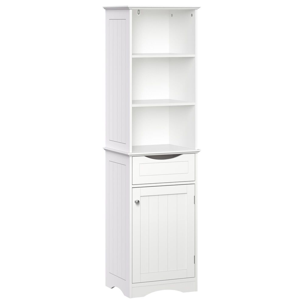 RiverRidge Home Ashland 1-Door Tall Cabinet in White, , large