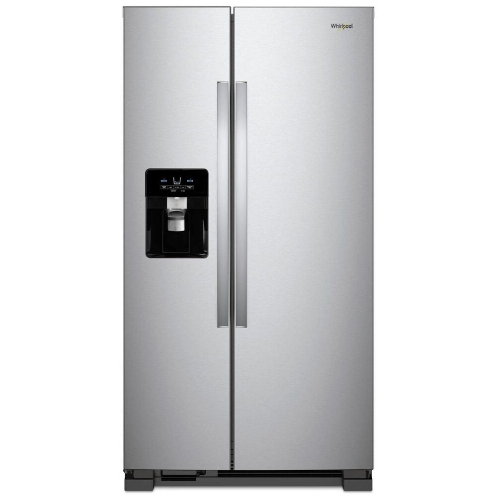 Whirlpool 24.5 Cu. Ft. 36" Wide Side-by-Side Refrigerator in Fingerprint Resistant Stainless Steel, , large