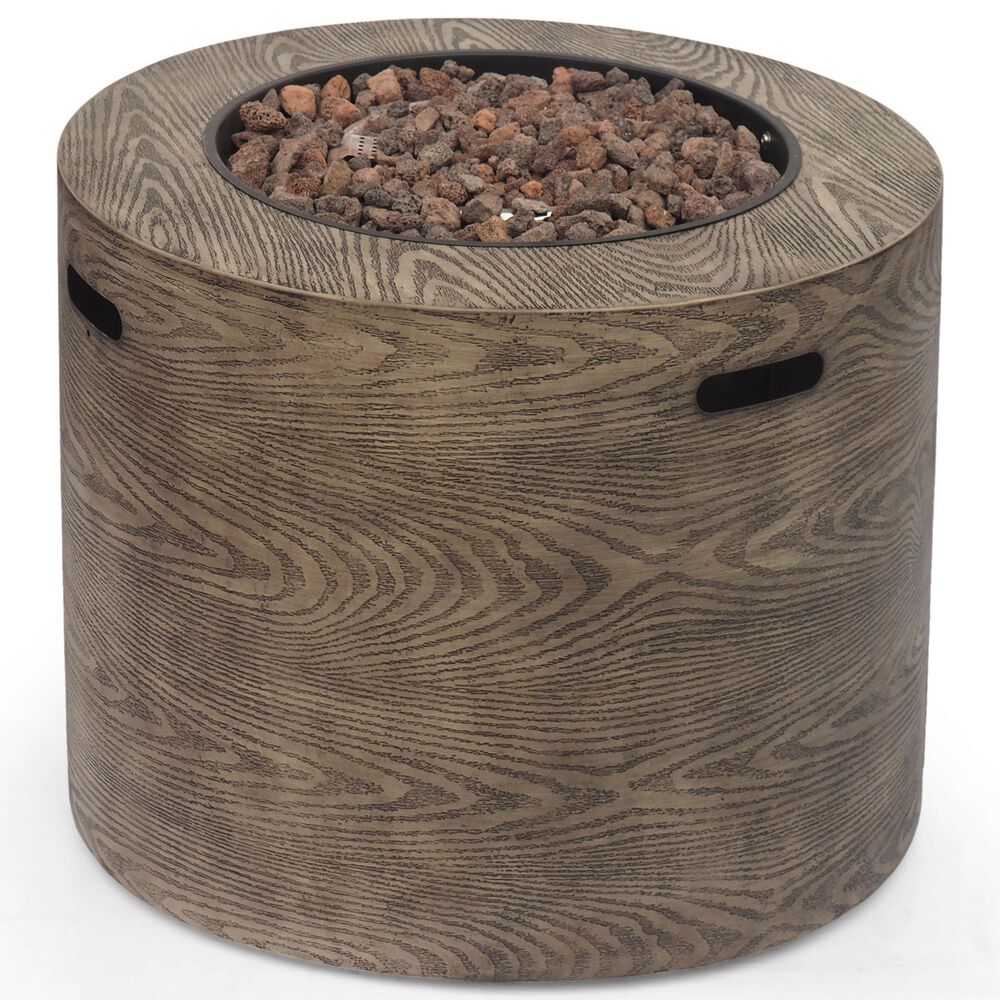 Noble House Senoia 40000 BTU Round Firepit in Brown, , large
