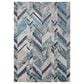 Feizy Indio 1"8" x 2"10" Navy and Beige Area Rug, , large