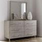 Urban Home Argento 6-Drawer Dresser and Mirror in Misty Grey, , large