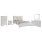 Crown Mark Amalia 5-Piece Queen Bedroom Set in White, , large