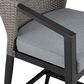 Armen Living Aileen Patio Bar Stool in Dark Gray, , large