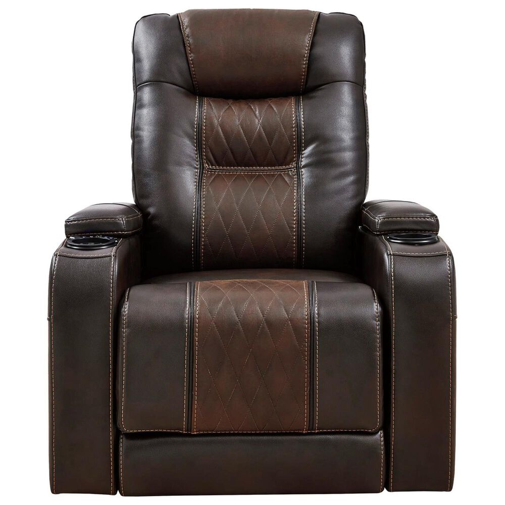 Ashley Composer Power Recliner with Adjustable Headrest in Brown, , large