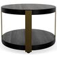 Riverside Furniture Mill River Cocktail Table in Black Onyx and Bronze, , large