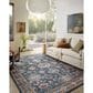 Loloi II Anniston Denim and Sunset 9" x 12" Area Rug, , large