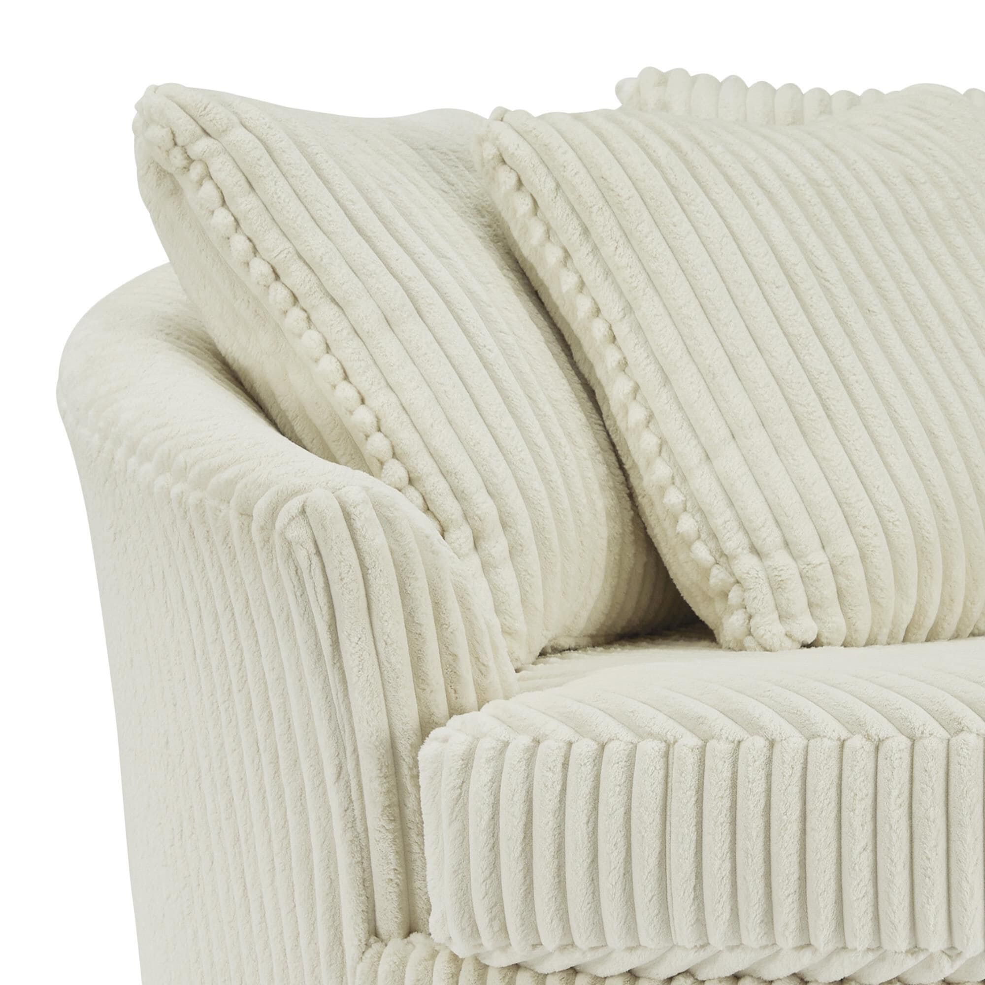Ivory oversized chair cheap