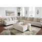 Ashley Rawcliffe Oversized Accent Ottoman in Parchment, , large