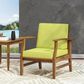 Hearth and Haven Perla Patio Club Chair with Cushions in Green, , large