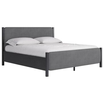 Urban Home Elora Upholstered Eastern King Bed in Charcoal, , large