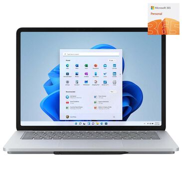 Microsoft Surface Laptop Studio  14.4 Touch Screen  Intel Core H Series -16GB Memory  256GB SSD - Platinum + 365 Personal | 12-Month Subscription, 1 person | Premium Office apps | 1TB OneDrive cloud storage | PC/Mac Download (Digital Code in Box), , large