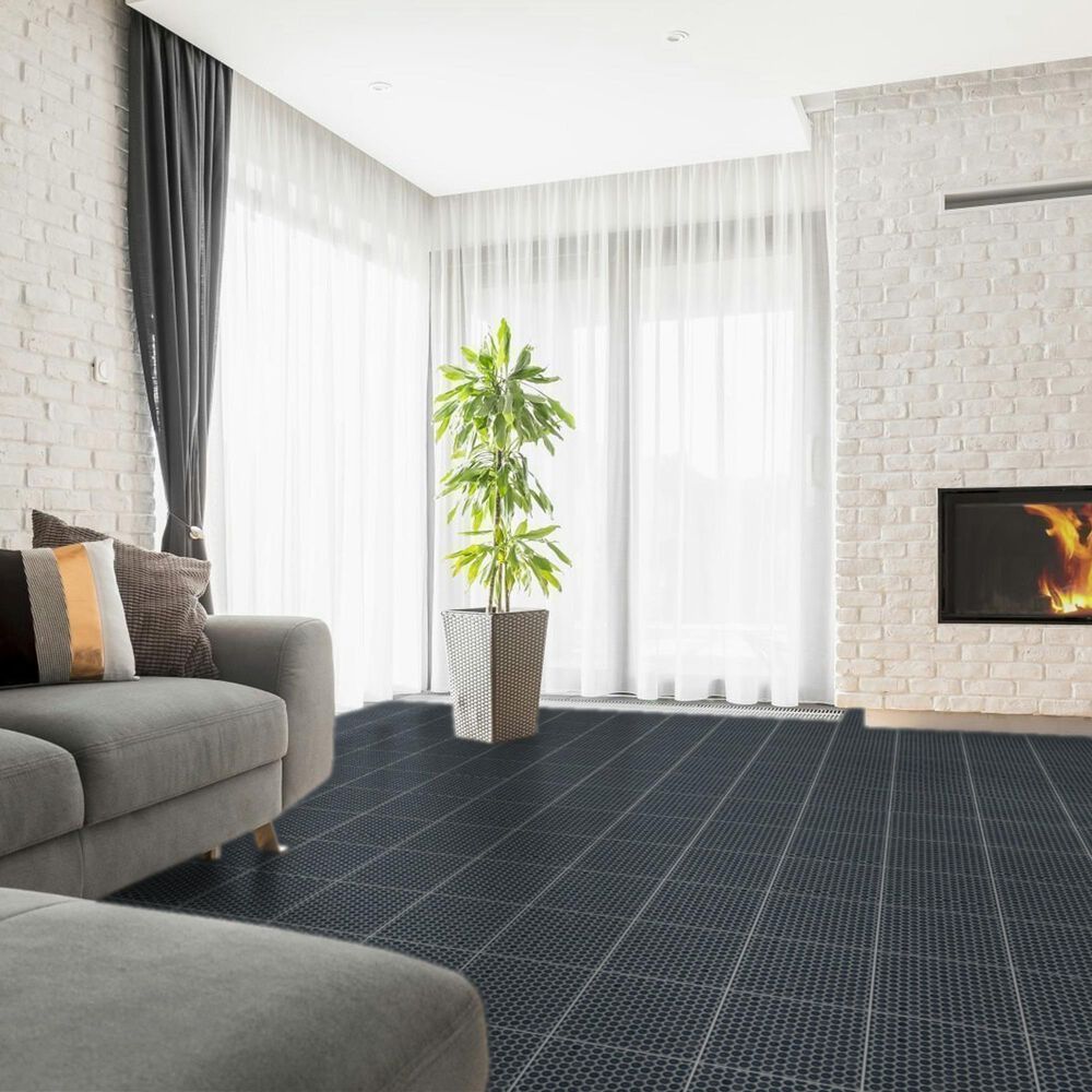 Emser Savvy Navy 1" x 1" Round on 11" x 12" Glazed Porcelain Mosaic Sheet, , large