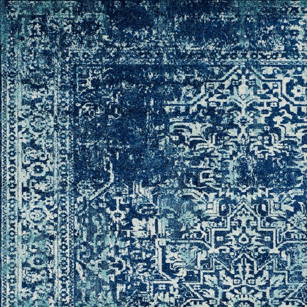 Safavieh Evoke EVK256A 2&#39;2&quot; x 15&#39; Navy and Ivory Runner, , large