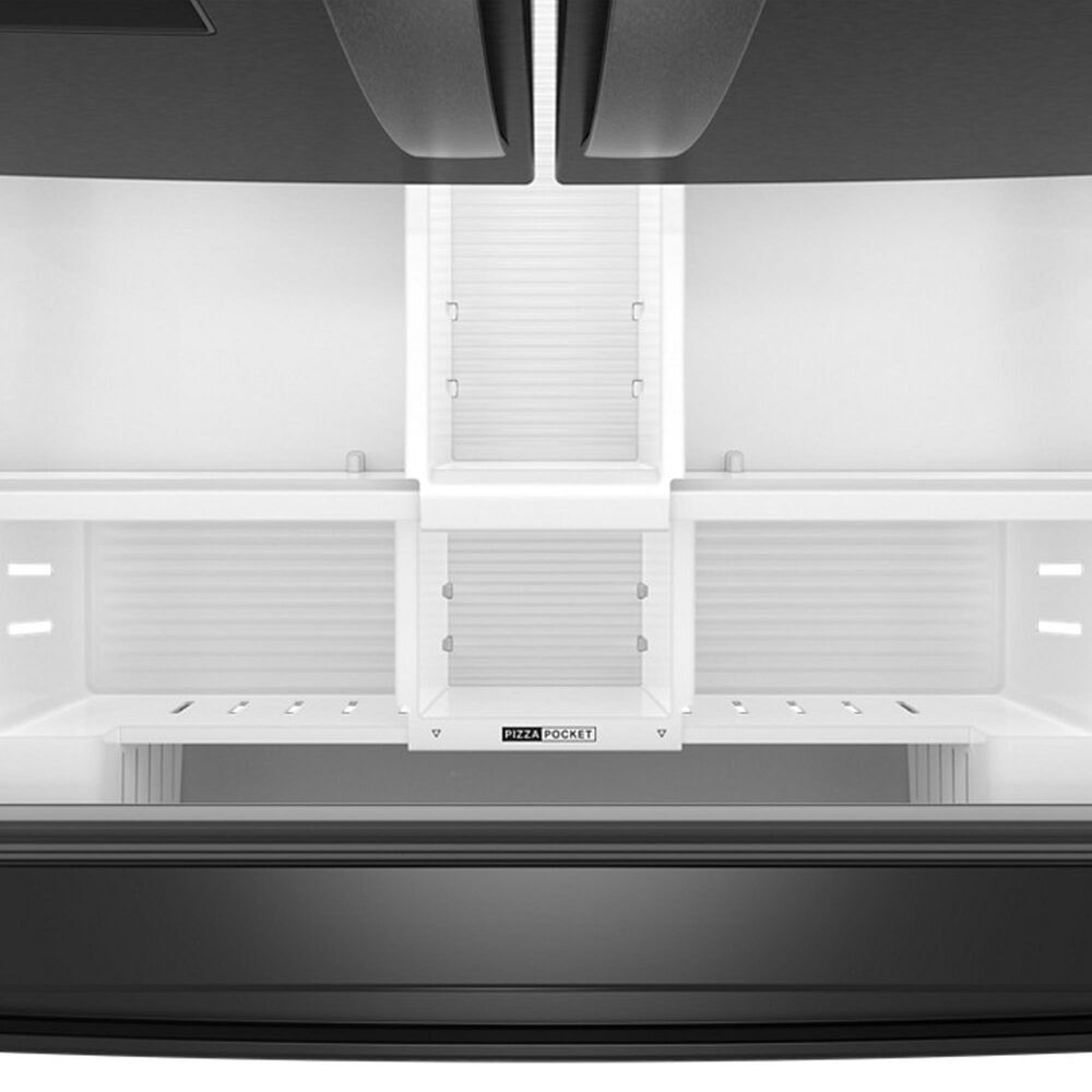 Whirlpool 29.58 Cu. Ft. French Door Refrigerator with In-Door Water and Ice Maker in Fingerprint Resistant Black Stainless Steel, , large