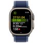 Apple Watch Ultra 3 (GPS+Cellular) 49mm Titanium Case with Blue/Bright Blue Trail Loop - S/M in Natural and 2-Year AppleCare+, , large