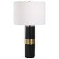 Uttermost 27" Table Lamp in Black and Gold, , large
