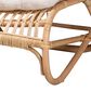 Baxton Studio Delara Chaise with Natural Brown Rattan in White, , large