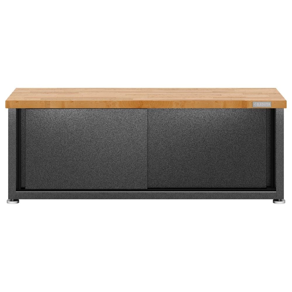 Gladiator Ready-to-Assemble Storage Shoe Bench in Hammered Granite and Granite Slate, , large