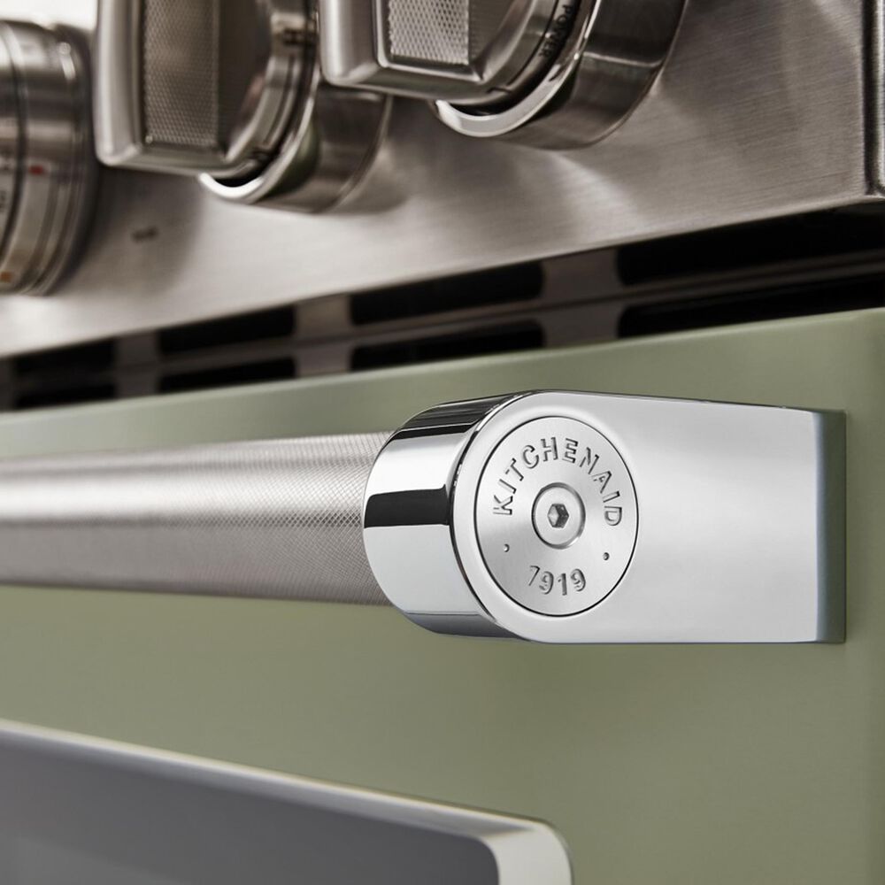 KitchenAid 5.1 Cu. Ft. Freestanding Dual Fuel Range with True Convection in Avocado Cream, , large