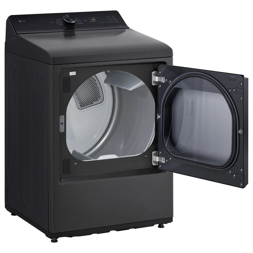 LG 7.3 Cu. Ft. Ultra Large Capacity Smart Electric Dryer in Platinum Black, , large
