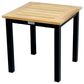 Three Birds Casual SoHo 20" Square Patio Side Table in Brown and Black, , large