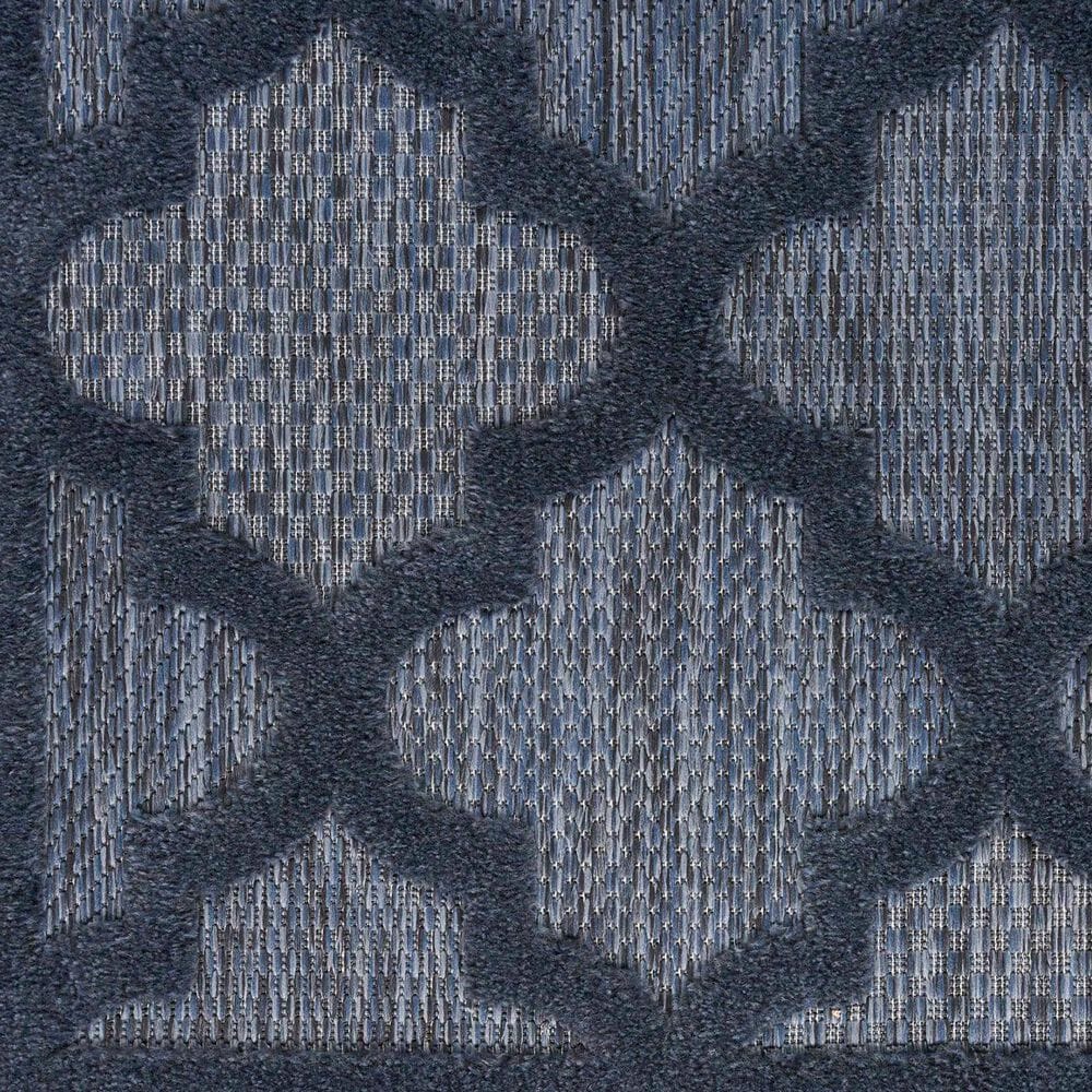 Nourison Easy Care 4&#39; x 6&#39; Navy Blue Indoor/Outdoor Area Rug, , large