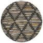 Dalyn Rug Company Kenner KN2 Black 8" Round Area Rug, , large