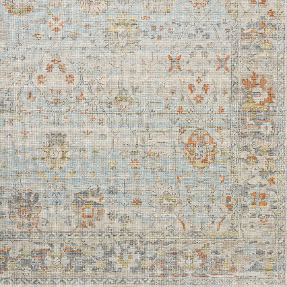 Surya Once Upon a Time Light Gray, Pale Blue, Gray, Tan, Light Olive and Dusty Coral 2&#39;11&quot; x 9&#39;10&quot; Runner, , large