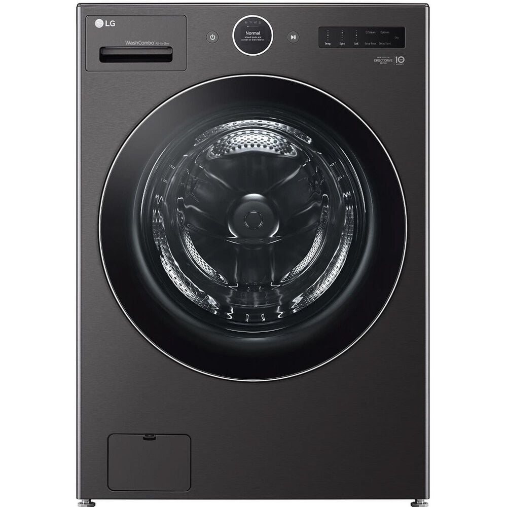 LG 5.0 Cu. Ft. Front Load Smart WashCombo All-in-One Washer/Dryer in Black Steel, , large