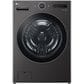 LG 5.0 Cu. Ft. Front Load Smart WashCombo All-in-One Washer/Dryer in Black Steel, , large