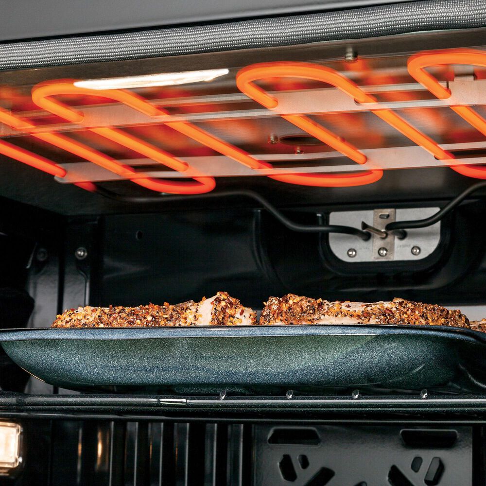 GE Profile 2-Piece Kitchen Package with Stainless Steel 30" Built-In Microwave Combination Wall Oven and Black 30" Electric Cooktop, , large