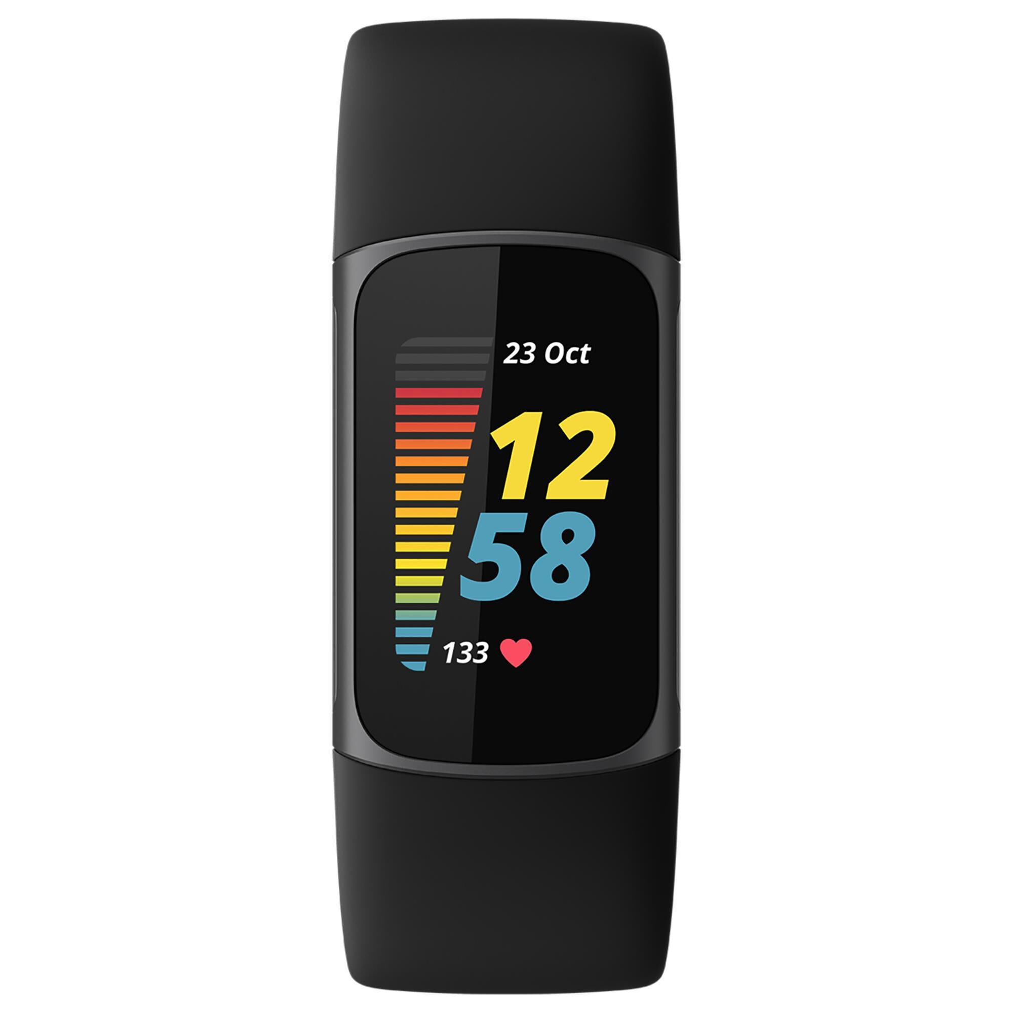 Fitbit Charge 5 Advanced Fitness Tracker in Black and Graphite | NFM