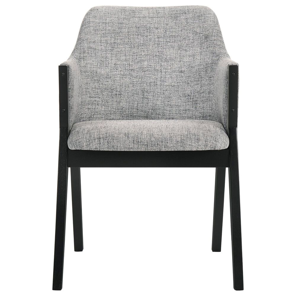 Blue River Arcadia and Renzo 5-Piece 42&quot; Dining Set with Gray Cushion in Black, , large