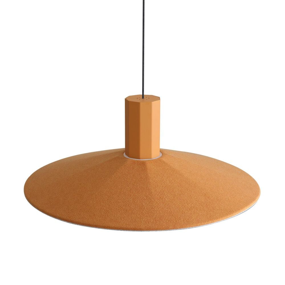 Golden Lighting Faroe 20" 1-Light LED Pendant in Earth Yellow and Grey, , large