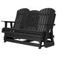 Ashley Hyland Wave Patio Glider Loveseat in Black, , large