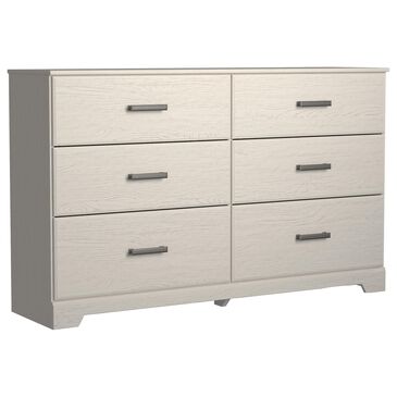 Signature Design by Ashley Stelsie 6-Drawer Dresser in White, , large