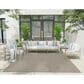 Nourison Courtyard Ivory and Silver 8" Square Indoor/Outdoor Area Rug, , large