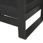 Hearth and Haven Giovanna Outdoor Club Chair with Open Backrest and Square Arms in Black, , large