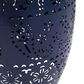 Hearth and Haven Outdoor Side Table with Built-In Solar Battery in Dark Blue, , large