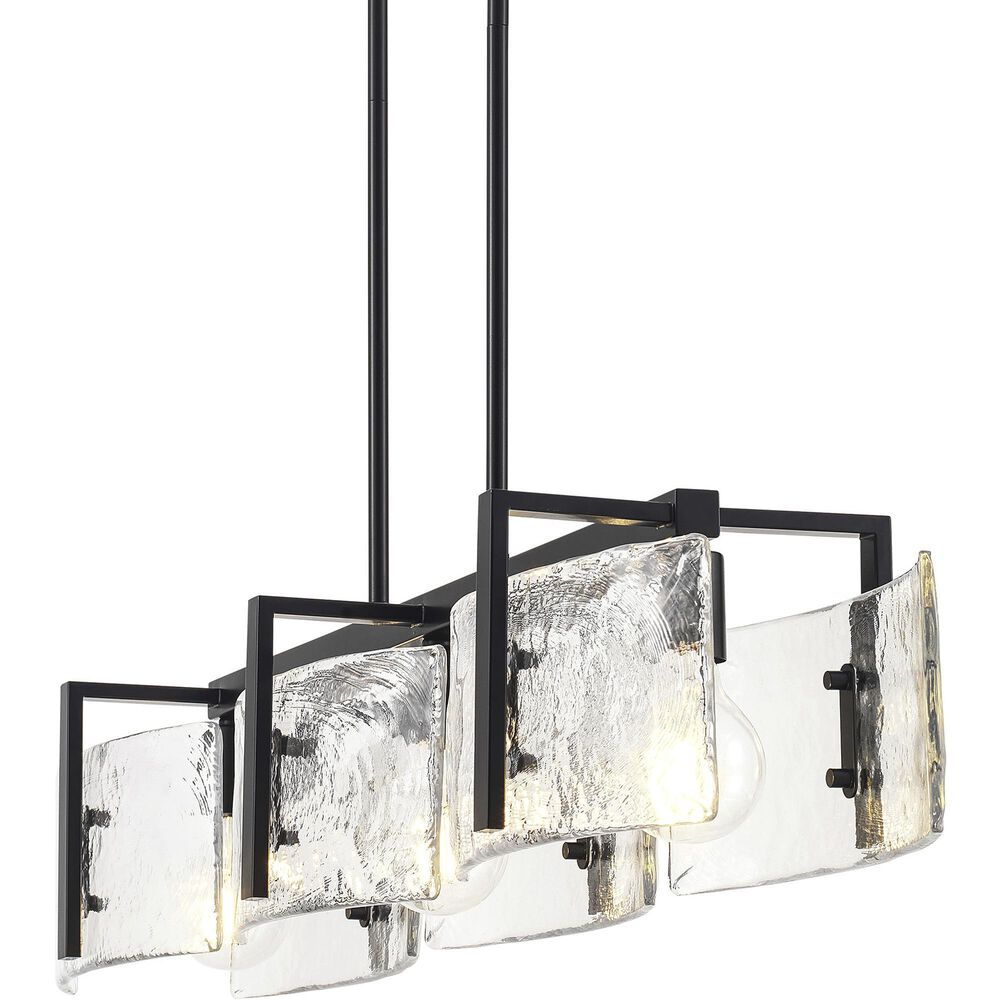 Golden Lighting Aenon 3-Light Pendant Light in Matte Black, , large