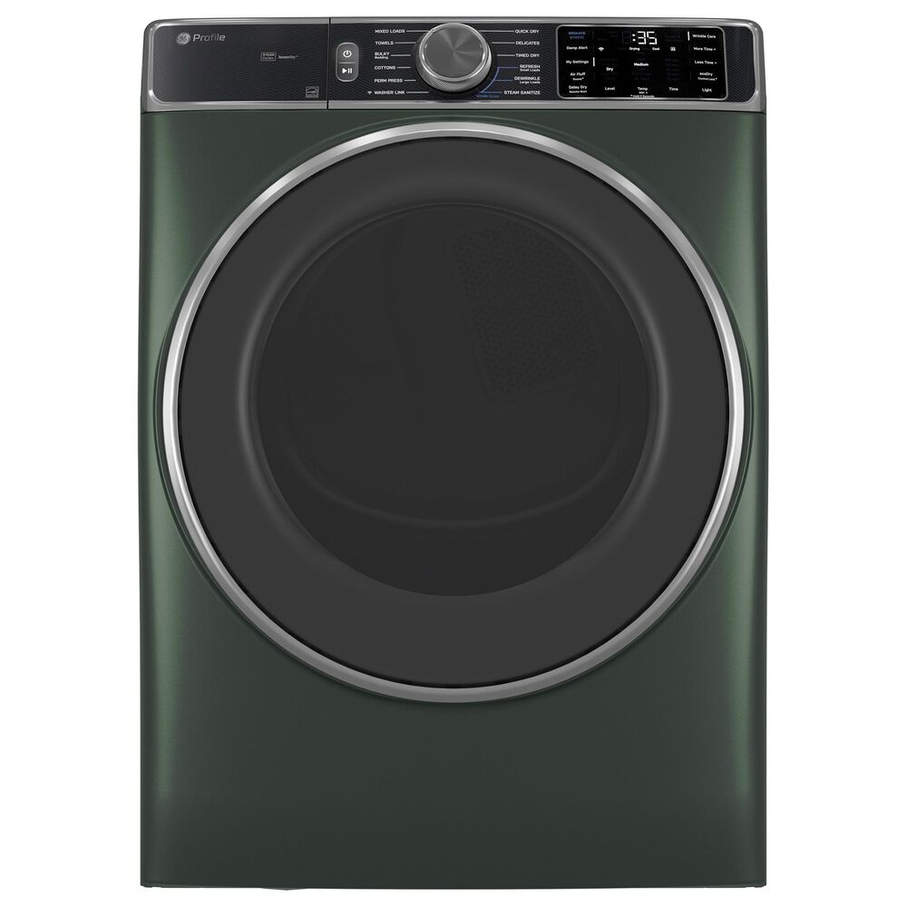 GE Profile 5.5 Cu. Ft. Smart Front Load Washer and 7.8 Cu. Ft. Electric Dryer Laundry Pair in Jade Green, , large
